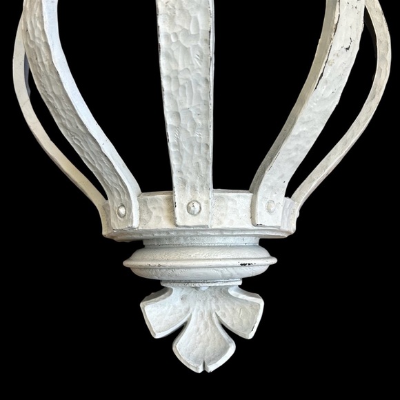 Shabby Chic White Wall Sconce - Picture 3 of 5